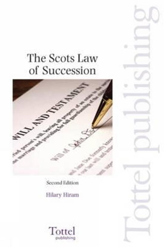 The Scots Law of Succession