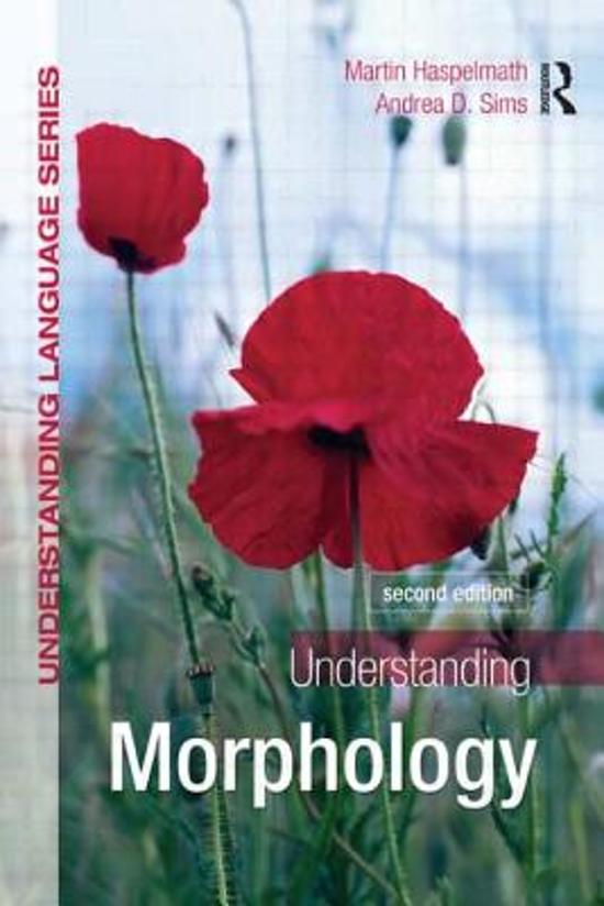 Samenvatting Understanding Morphology, ISBN: 9780340950012  morphology