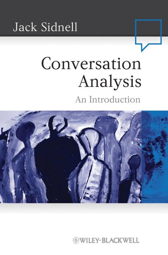 Conversation Analysis I - chapter summaries and lecture notes
