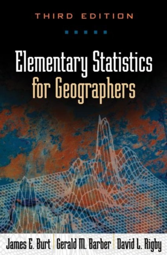 Elementary Statistics for Geographers