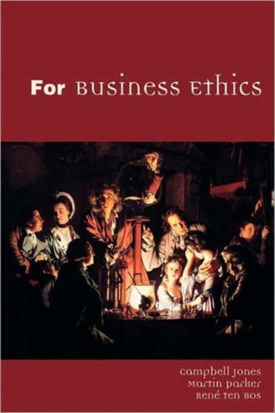 Summary Business & Consumer ethics (K. Verstrynge) 2021-2022