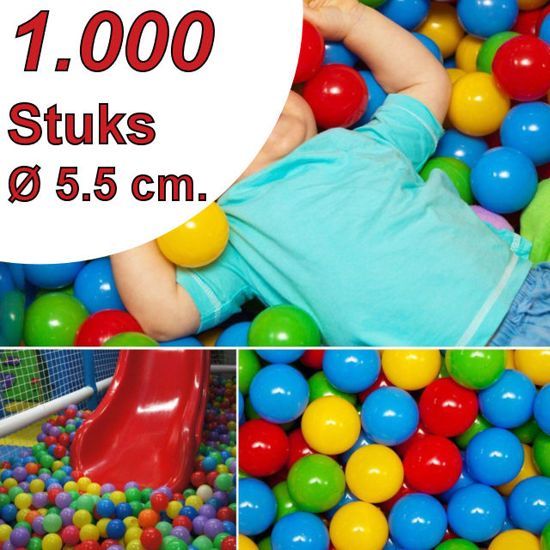 Multi color gekleurde ballenbak - speelhuis - 1000 stuks - voor kinderen