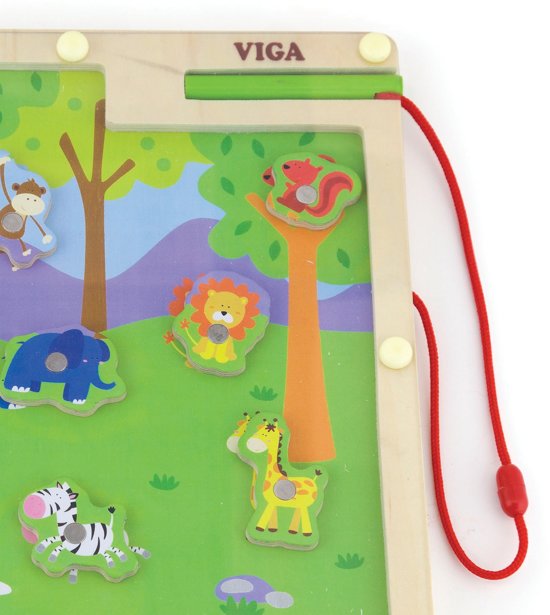 Thumbnail van een extra afbeelding van het spel Viga Toys - Magnetisch Bordspel - Jungle