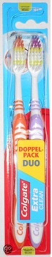 Foto van Colgate Extra Clean Tandenborstel - Duopak - Multipak 5 stuks (10 tandenborstels)