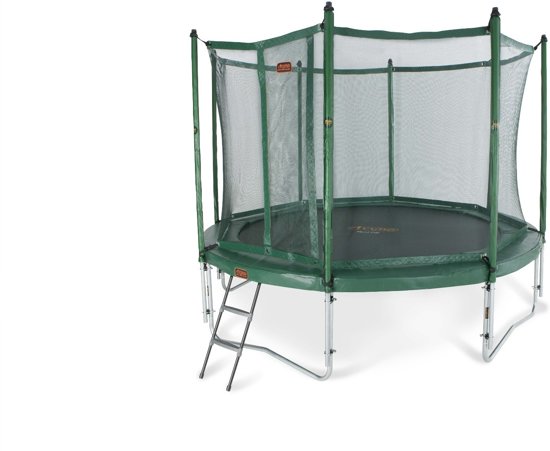 Avyna trampoline PRO-LINE 14 + net boven + ladder - groen