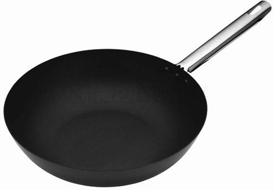 Carbonstalen wok, 30 cm - Masterclass Professional