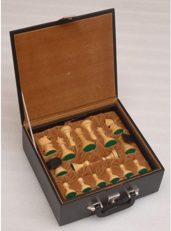Afbeelding van het spel Skai-leren koffer met dubbele lade, Koningshoogte 10 cm