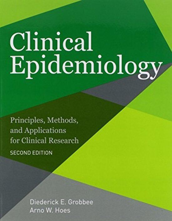 Uitwerking tentamenstof Clinical Epidemiologie KGW masterjaar 1
