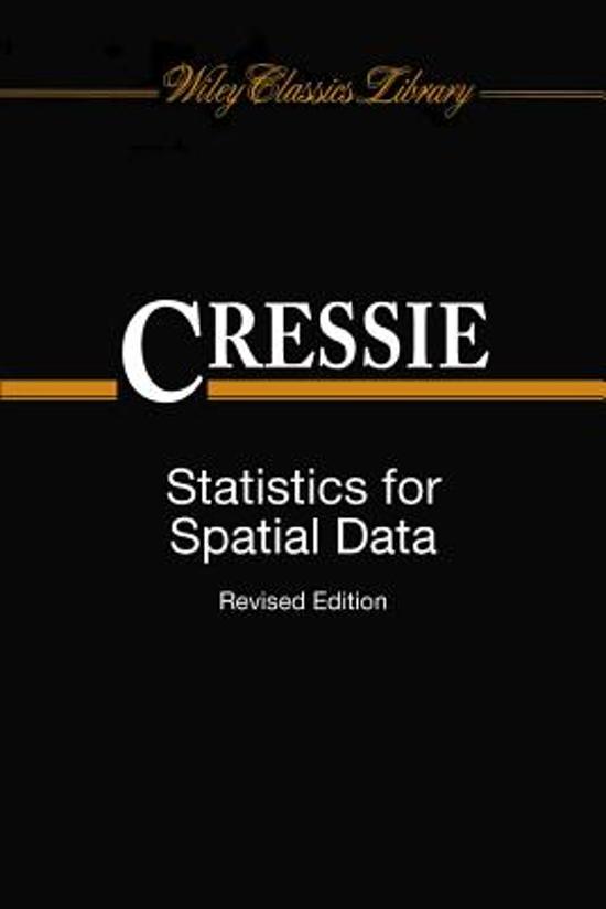 Statistics For Spatial Data
