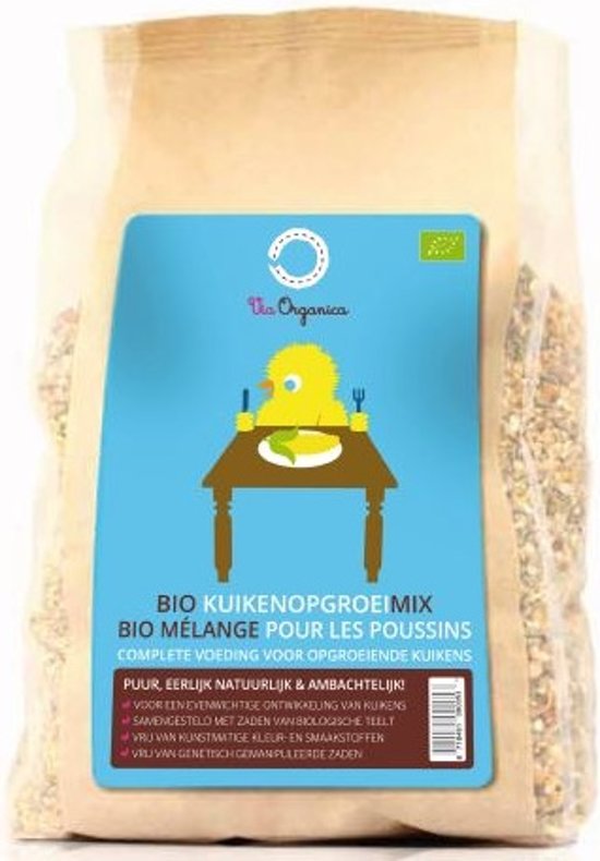 Bio Kuikenopgroeimix 12,5kg - biologisch kippenvoer