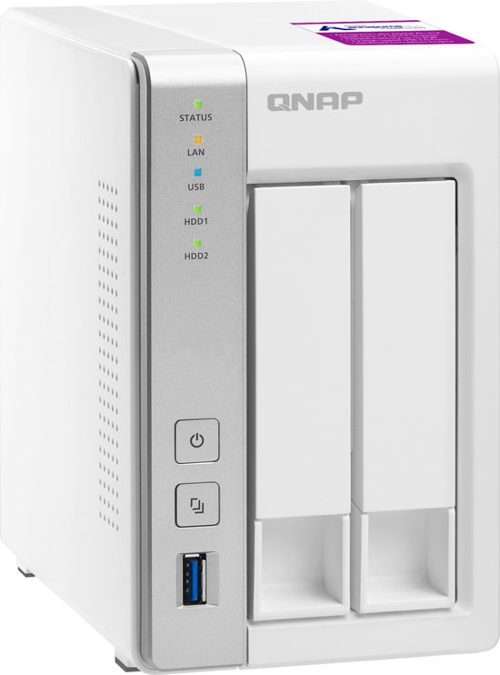 QNAP TS-231P2 (1GB RAM) - NAS - 0TB