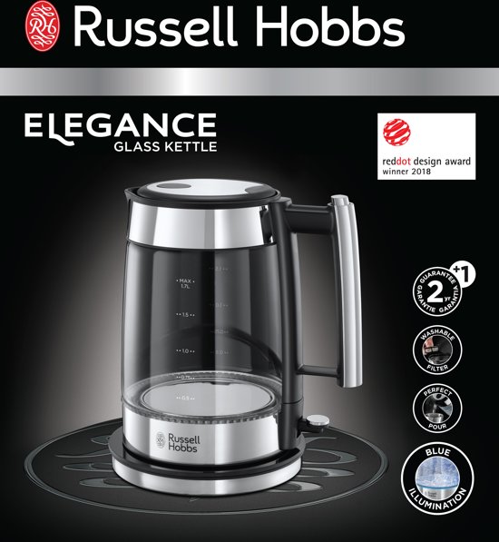 Russell Hobbs Elegance Glass Waterkoker - 1,7 L
