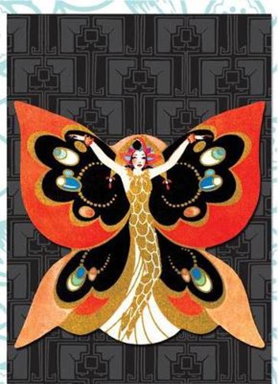 Afbeelding van het spel Butterfly Lady - Deluxe Die Cut Notecards