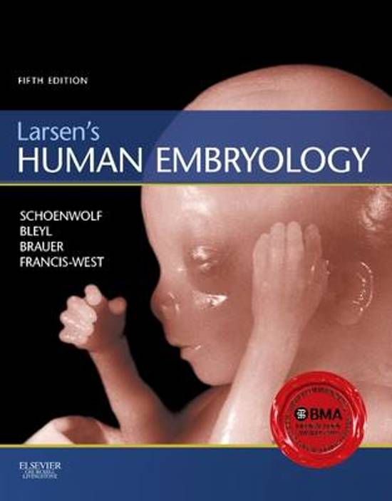 TEST BANK FOR LARSEN’S HUMAN EMBRYOLOGY, 5TH EDITION, GARY SCHOENWOLF