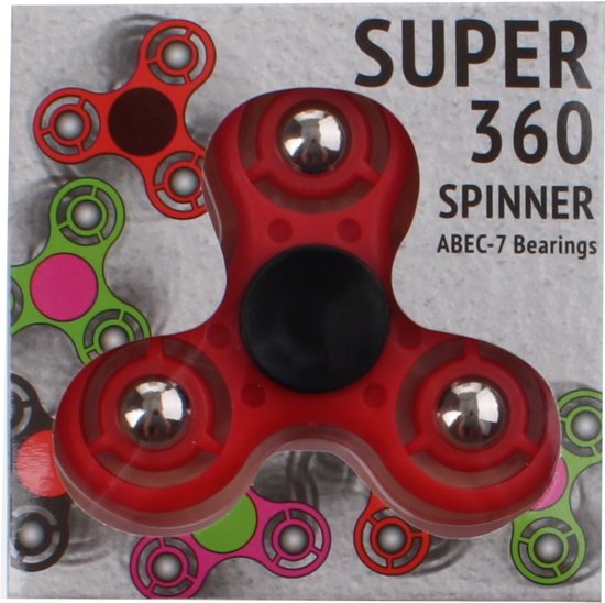 Thumbnail van een extra afbeelding van het spel Johntoy Super 360 Spinner 7 Cm Rood