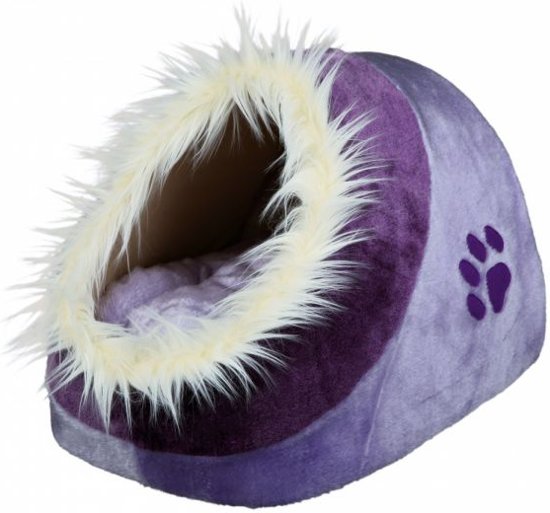 Trixie kattenmand iglo minou lila / violet 35x26x41 cm