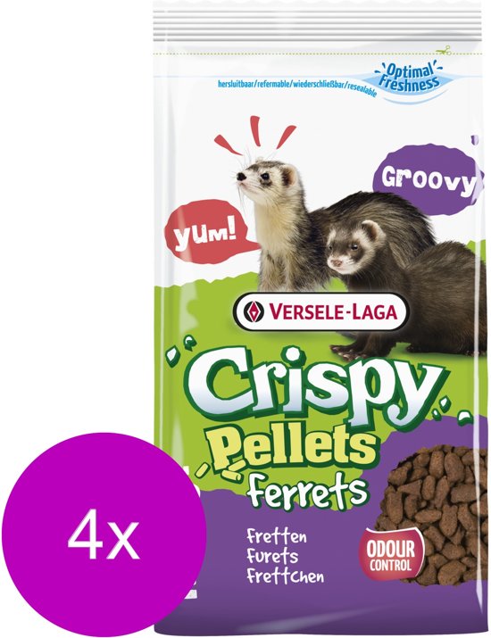 Versele-Laga Crispy Pellets Ferrets - Frettenvoer - 4 x 3 kg