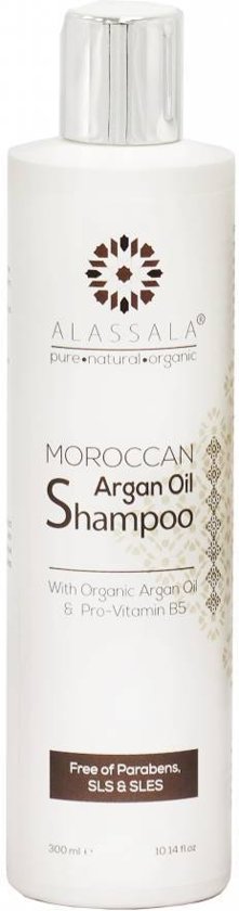 Foto van Alassala marokkaanse argan olie shampoo 300ml