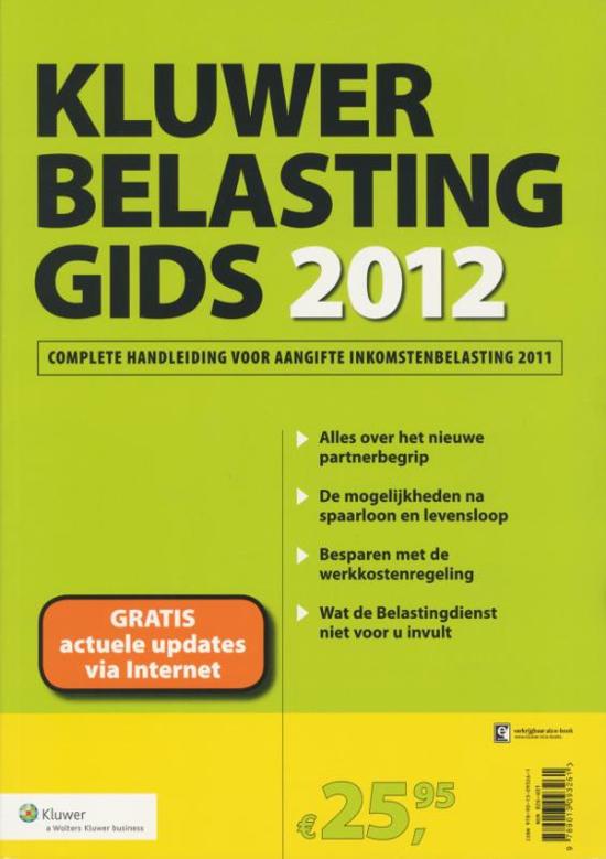 Belastinggids/ 2012 - Dick van den Hoeven | 