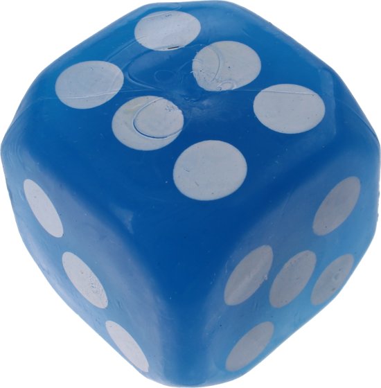 Thumbnail van een extra afbeelding van het spel Amigo Dobbelsteen Met Lichteffect 4 Cm Blauw