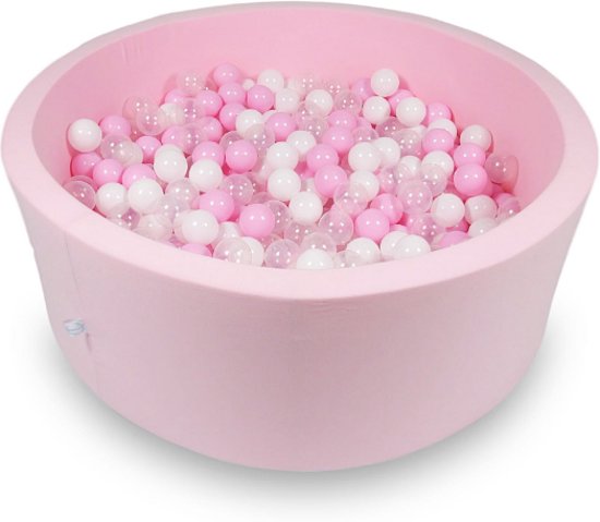 Ballenbak - 500 ballen - 115 x 40 cm - ballenbad - rond roze
