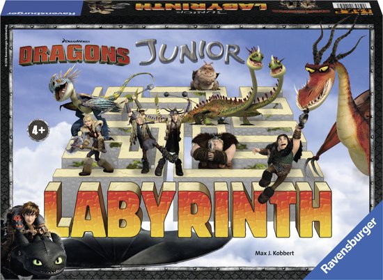 Thumbnail van een extra afbeelding van het spel Ravensburger Dragons Junior Labyrinth