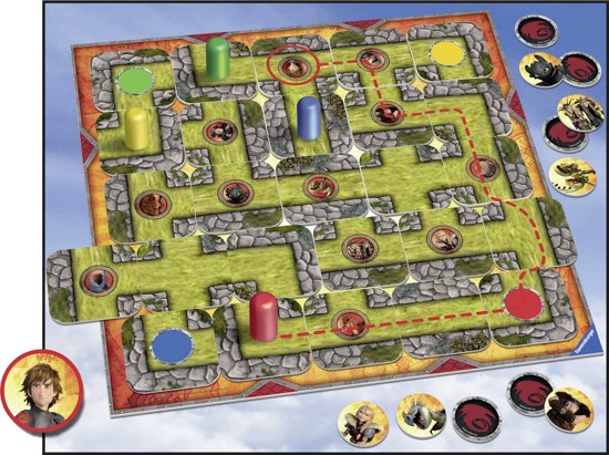 Thumbnail van een extra afbeelding van het spel Ravensburger Dragons Junior Labyrinth