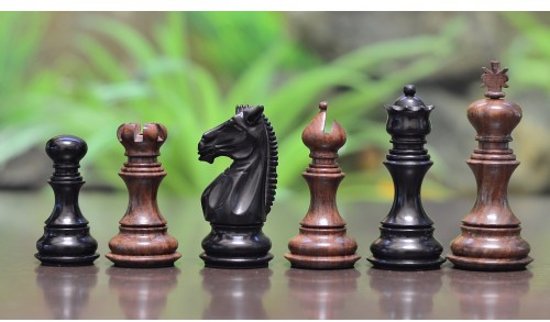 Afbeelding van het spel Meghdoot Collector Series schaakstukken, Ebbenhout & Sheesham hout, Koningstuk 82 mm