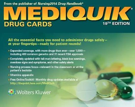 Thumbnail van een extra afbeelding van het spel Mediquik Drug Cards