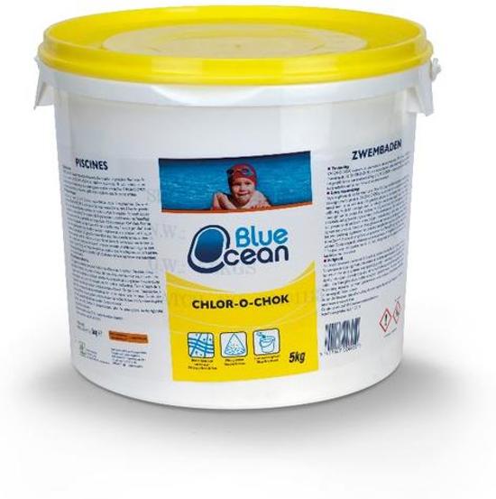 Chloor Zwembad Granulaat 5kg Chlor-o-chok Blue Ocean