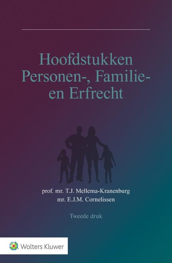 Personen- en familierecht samenvatting inleiding burgerlijk recht