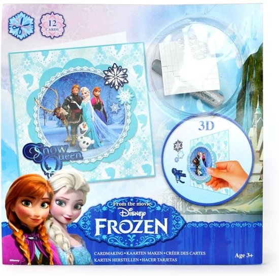 Afbeelding van het spel Frozen DIY 3D kaarten maken