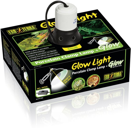 Glow light / klemplamp + glow reflector