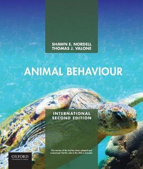 Summary BHE-20303 Animal Behaviour