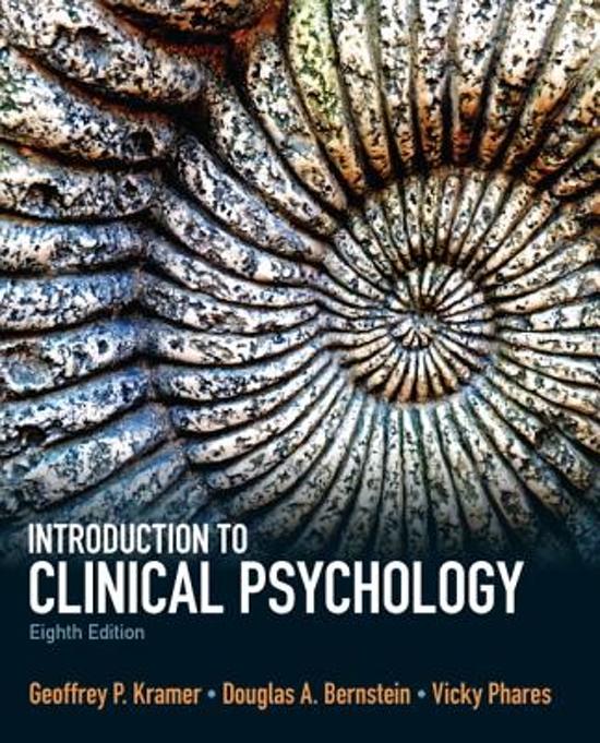 Introduction to Clinical Psychology, Kramer - Exam Preparation Test Bank (Downloadable Doc)