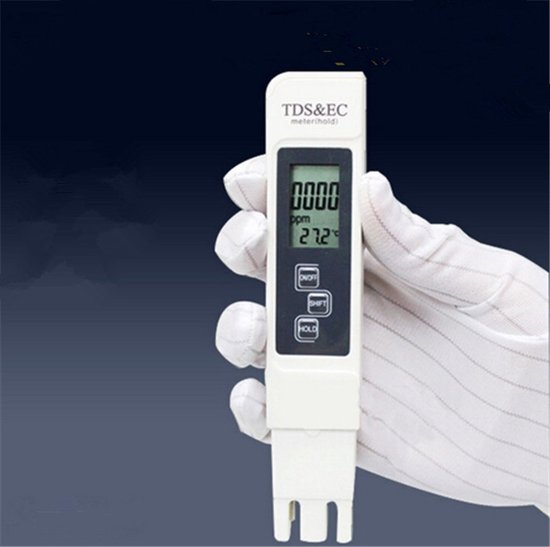 Digitale EC, TDS en temperatuur meter