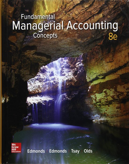 Fundamental Managerial Accounting Concepts 8e