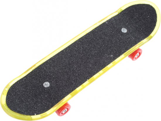 Afbeelding van het spel Eddy Toys Vinger Skateboard Met Verlichting 9,5 Cm Zwart/geel