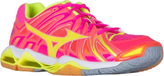 Mizuno Sportschoenen - Maat 42.5 - Vrouwen - roze/oranje/geel