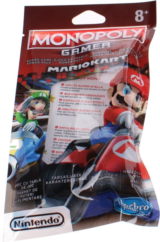 Hasbro Monopoly Gamer Mario Kart Power Packs 4 Cm Lichtblauw
