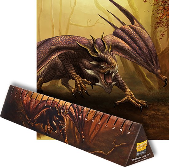 Thumbnail van een extra afbeelding van het spel Dragon Shield Playmat Umber 'Teranha' (Limited edition)