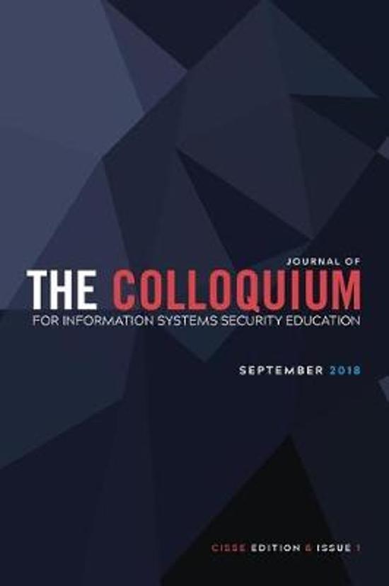 Journal of the Colloquium for Information Systems Security Education (Cisse)