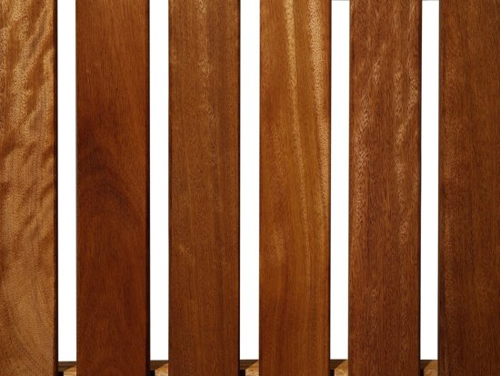 Beliani Tuinbank hout met licht terracotta kussen TOSCANA MARLBORO
