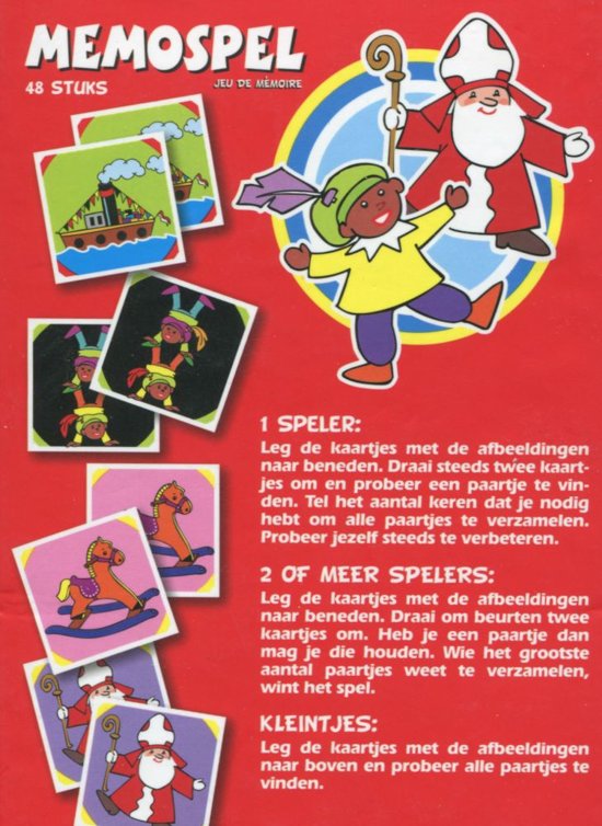 Thumbnail van een extra afbeelding van het spel Sinterklaas en Zwarte Piet Memospel