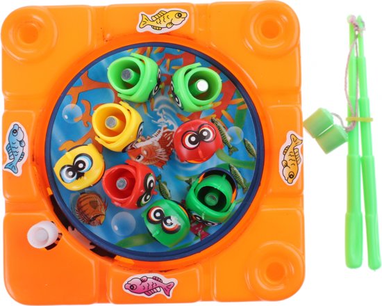 Afbeelding van het spel Johntoy Opwindbaar Magnetisch Visspel Oranje 10 Cm