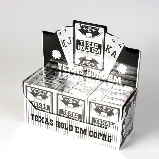 Thumbnail van een extra afbeelding van het spel Copag Plastic speelkaarten - Texas Hold'em Silver - Peek Index - Zwart