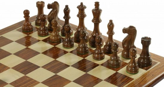 Thumbnail van een extra afbeelding van het spel Jumbo Schaakstukken, Koning 15 cm hoog met bord