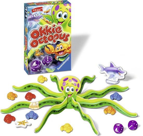Thumbnail van een extra afbeelding van het spel Ravensburger Okkie Octopus