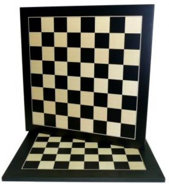Afbeelding van het spel Schaakbord zwart/Ahorn ingelegd V.40mm.38cm.