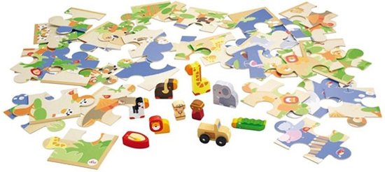 Thumbnail van een extra afbeelding van het spel Puzzle Safari with Miniatures